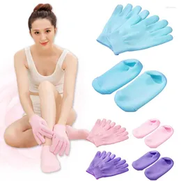 Cycling Gloves A Set Of Socks Rose Spa Gel Cracked Feet Skin Care Moisturizing Treatment Outdoor Tools