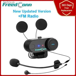 Walkie Talkie 업데이트 버전! FreedConn T-COM VB 오토바이 블루투스 헬멧 헤드셋 800M 인터콤 멀티 인터 폰 FM 라디오 YQ240130