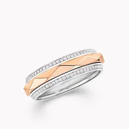 남자 Moissanite 약혼 반지를위한 반지 925 DIAMONDS 공식 재현 브랜드 디자이너 패션과 함께 여성 다이아몬드 세트 007