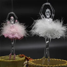 Maxsin 1pc mode akryl tredimensionell ballerina dansare hänge diy bröllop kreativa hem dekoration verktyg ornament275n