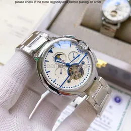 Patek-Phillippe Functional Watch New Fashion Trend Mechanical Designer Men Bias Blue Light Tourbillons Balloon Belt Multifunktionell automatisk Watch1 1 Re9q