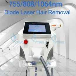 Nyaste 808nm hårborttagningsmaskin laser ingen smärta permanent hårborttagare lazer skönhetsutrustning multi våglängd 1064 808 755nm diodsalonganvändning enhet