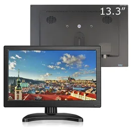 TouchView Monitor LCD FHD da 13,3 pollici 1920x1080 IPS con ingresso AV BNC VGA HDMI USB Desktop portatile da gioco sottile