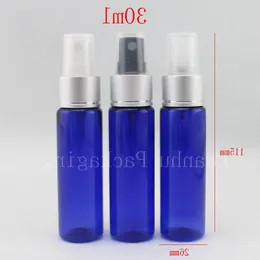 Flacone di plastica di colore blu da 30 ml X 50 con pompa spruzzatrice in alluminio per profumo, flaconi vuoti per imballaggio cosmetico da 1 oncia con spray Cina Cwuln