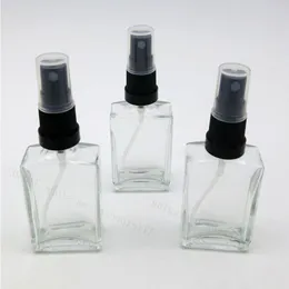 12pcs 1oz Perfume/Colônia Atomizador vazio garrafa de vidro recarregável Violador preto Sprayer evidente 30ml dbtnu