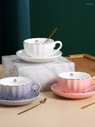 Filiżanki spodki europejskie porcelanę phnom penh dyniowa kawa na danie z zestawu herbaty ceramiczna
