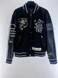 Giacca da uomo di design da uomo Capispalla di alta qualità UOMO OVERSIZE EAGLE VARSITY JACKET Cappotti da uomo Abbigliamento uniforme da baseball