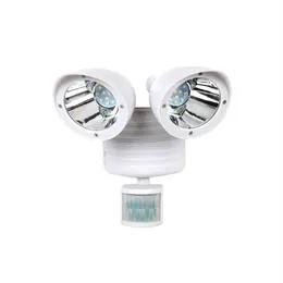 Outdoor Wall Lamps 22 LED Dual Security Detector Solar Spot Light Motion Sensor Floodlight White259h