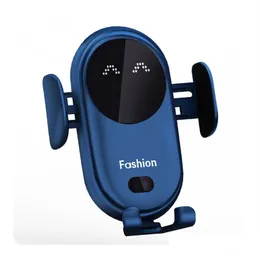 携帯電話充電器S11スマート赤外線センサーWireless Charger Matic Car Mobile Holder Base with Suction Cup Mount Bracket for Huawei OTGN7