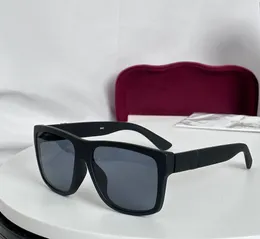 Óculos de sol quadrados masculinos com lentes cinza, braços de nylon 1124 tons Sonnenbrille Shades Sunnies Gafas de sol UV400 Óculos com caixa