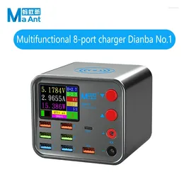 Conjuntos de ferramentas manuais profissionais MA ANT Fast Charge Multifuncional 8 Portas Carregador Sem Fio QC3.0 PD Digital