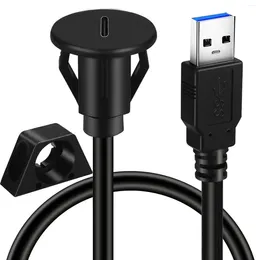 1M 2M صغير USB 3.0 ذكر إلى نوع بيانات بيانات تمديد لوحة التثبيت من النوع C من النوع