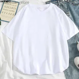 T-shirt da donna Hipster Donna Moda Bianco Rosa T-shirt a maniche corte 2022 Primavera Estate T-shirt Abbigliamento femminile Top Tees Tshirt Femme 240130