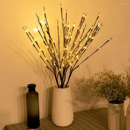 Nocne światła 70 cm 20 żarówek Lampa Willow Branch Lampa sztuczna gałązka Wazon Bateria zasilana na przyjęcie weselne wróżka