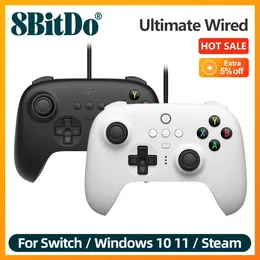 وحدات التحكم في اللعبة 8Bitdo Ultimate Controller Wired USB متوافقة مع Window 10 11 Steam Deck