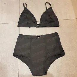 Costumi da bagno con badge in metallo Costumi da bagno firmati da donna Bikini Costumi da bagno interi sexy senza schienale Costumi da bagno estivi C78c