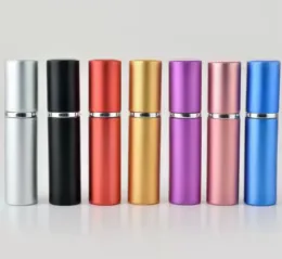 5ml Perfume Bottle Aluminium Anodized Compact Perfume Atomizer Fragrance Glass Scent-bottle Travel Makeup Spray Bottle C292 1.30