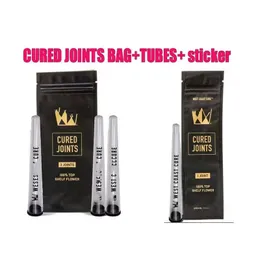 West Cure Bottle 3pcs 1pcs Roll Rolled Points Bag +Tubes Plastic Packaging Moonrock Preroll Pre-Drolled Tube Bottles