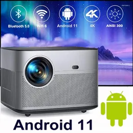 Видеокамеры Xiaomi Full HD 1080P HY350 4K Видеопроектор Android 11 BT5.0 Dual Wifi6 300 ANSI Домашний кинотеатр Пульт дистанционного управления Автофокус