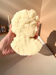 Craft Tools European Goddess Statue Candle Silicone Mold DIY Large Ladies Women's Gypsum