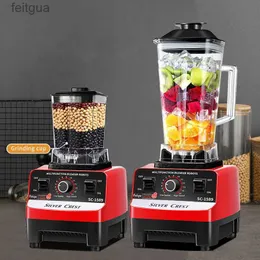 Trituradores de gelo Barbeadores 2000W Liquidificador comercial pesado Misturador de frutas Espremedor Processador de alimentos Smoothies de gelo Liquidificador Máquina de suco de alta potência Triturador 220V YQ240130