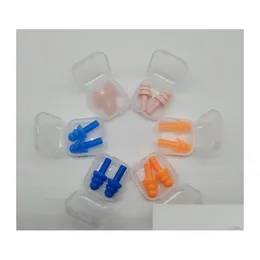 Ear Care Supply Sile Earplugs Swimmers Weiche und flexible Stöpsel für unterwegs Slee Lärm reduzieren Plug 8 Farben Drop Delivery Health Bea Otrvu