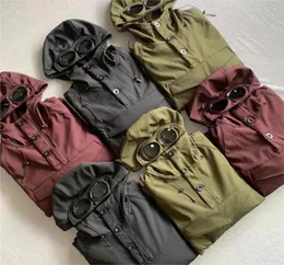 CP Companys jacka vadderad jacka vinter varmt tjocka män två linsglasögon cp hoodies casual vindtät kappa skyddsglasögon m-xxl stones hoodie cp jacka jacka