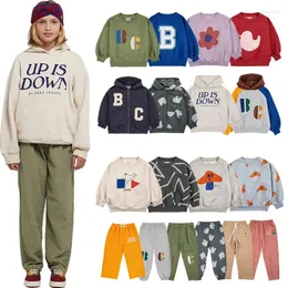 Clothing Sets 23 Spring Autumn Children's Set Boys Girls Sweatshirts Pants Suit BOBO Kid Hoodies Print Outwear