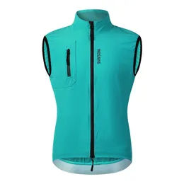 WOSAWE Gilet da ciclismo ultraleggero antivento Cappotto da vento da uomo Gilet da bici Giacca senza maniche in tessuto elasticizzato con tasca con cerniera 240123