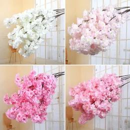 Artificial Cherry Blossom Pink Cherry Tree Silk Flower Spring Cherry Diy Bonsai Arch Wedding Props Home Decoration 240131