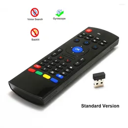 Remote Controlers 2.4G MX3 Air Mouse Smart Voice Control RF Wireless Keyboard Backlit Fly For Laptop Computer Android Project