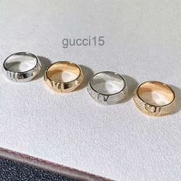 Ringar smycken T Roman Digital Full Diamond Ring V Gold Micro V-Shaped Par Khbo 6BNV