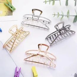 Geometric Large Hairpin New Alloy Metal Grab Clip Hair Adult Hairpin Claw Clip Accessories Hair Large Geometry Simple1329U