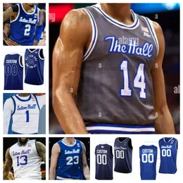 Seton Hall Jersey de basquete NCAA camisa costurada Qualquer nome Número Homens Mulheres Juventude Bordado Jaden Bediako Gionn Swann Isaiah Coleman Malachi Brown JaQuan Harris