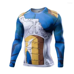 Men's T Shirts 2024 Long-sleeved T-shirt With Cartoon Print Spring/summer Male Round-neck Fashion Fitness