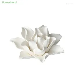 Bakningsformar 3D White Lotus Mold Big Rose Silicone Cake Decorating Tools Wedding Flower Sugar Candle Soap Handgjorda hantverk