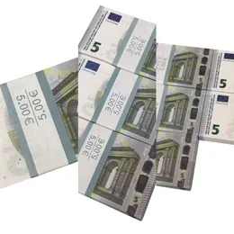 2022 FAKE MONEY BANKNOTE 5 10 20 50 50 100 DOLRAR EUROS REALISIST TOY BAR PROPS COPY CRURENCY MOVIE MONEY FAUX-BILLETS 100 PCS PACK292429XH