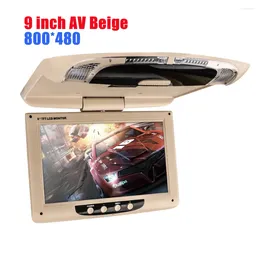 EST 9 بوصة HD Radio AV Monitor for Car Player Roof TFT Digital LCD Screen Leadrest No DVD