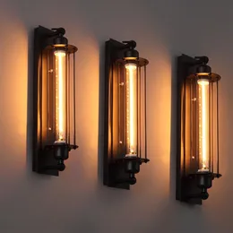 Loft Vintage Duvar Lambaları Amerikan Endüstriyel Duvar Işığı Edison E27 Yatak Lighting Göz Kadı Duvar Sconce Işıkları Ev Dekorasyonu Ligh242g