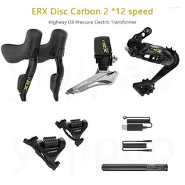 Desviadores de bicicleta Erx 2/12 Velocidade Bicicleta de Carbono Disco de Pressão de Óleo Transformador Elétrico Fibra Manual Traseira Mudança Eletrônica Frontal