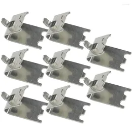 Kitchen Storage 8Pcs Stainless Steel Metal Portable Freezer Shelf Fixing Brackets Cooler Clips Hooks Supports