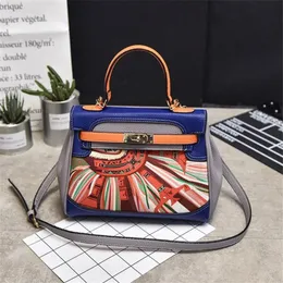 HBP New Women Handbag Contrasting Colours One Shoulder Bag Cross Body Bag Fashion PH-CFY20060411235S