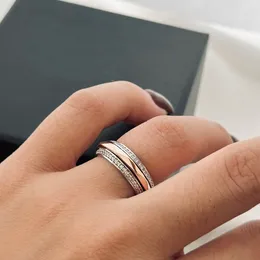 Grafe ring för kvinna Moissanite förlovningsring 925 silver för man diamantuppsättning med diamanter officiella reproduktioner kristall modemärke designer med ruta 007