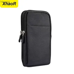 Cell Phone Pouches Universal Mens Sports Leisure Mobile Phone Bag For 15 Power Bank Waist Pouch Durable Outdoor Pocket YQ240131