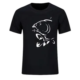 T-shirt da uomo Divertente carpa T-shirt sportiva da uomo estate pescatore pescatore camicia sportiva da uomo per il tempo libero Harajuku O colletto da uomo 3Dt camicia