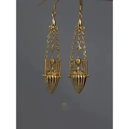 Lyxdesigner Egypten Indian Turkish Vintage Tassel Long Ear Drop Earring Bvzantine Style Dangle Earring SMycken 240131