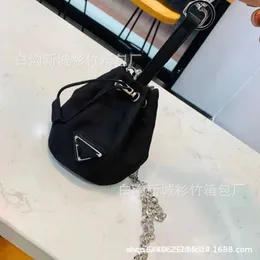 P Mini Bag 2023 New Chain Bag Crossbody Single Shoulder DrawString Bucket Bag Wallet Key Bag T240131