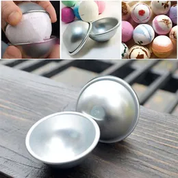 Fashion 6pcs set Mold Mould Aluminum Ellipsoid Cake Mold Bath Bomb Molds 3 Size tarte makeup cosmetics soap258y