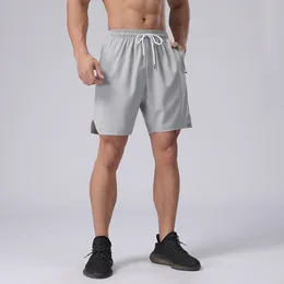 lu Pantaloncini fitness Sport da uomo Running Pantaloni invisibili a seduta aperta Pantaloni ad asciugatura rapida Pantaloncini multitasche in pizzo a 5 punti 208