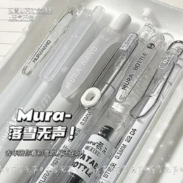 6 pçs moda coreana caneta gel simplicidade transparente papelaria visível scrapbook de volta às aulas material de escrita